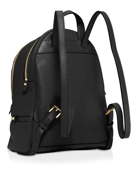 michael kors rucksack rhea schwarz|michael kors large leather backpack.